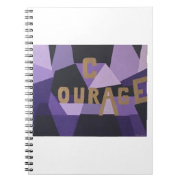 Caderno Espiral Livro de nota da coragem