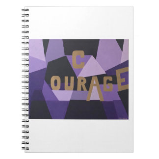 Caderno Espiral Livro de nota da coragem