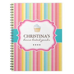 Caderno Espiral Livro de nota da padaria do divertimento
