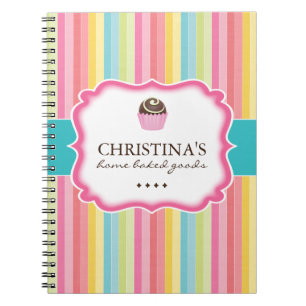 Caderno Espiral Livro de nota da padaria do divertimento