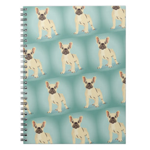 Caderno Espiral Livro de nota legal do buldogue francês