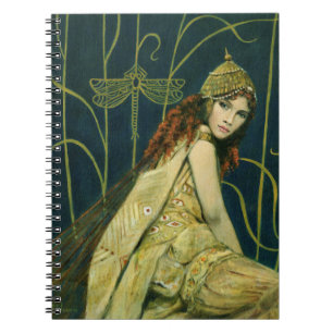 Caderno Espiral Livro de Nota Ninfônica Decorativo