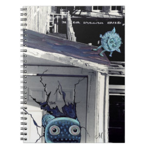 Caderno Espiral livro de nota pequeno dos monstro