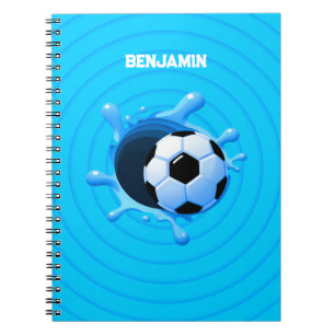 Caderno Espiral Livro de Notas da Bola Personalizada