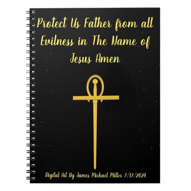 Caderno Espiral Livro De Notas De James Michael Miller (Frente)