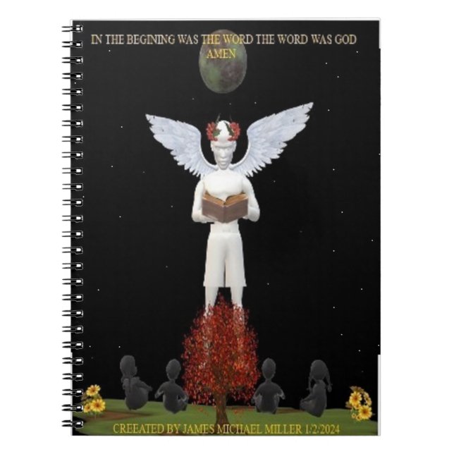 Caderno Espiral Livro De Notas De James Michael Miller (Frente)