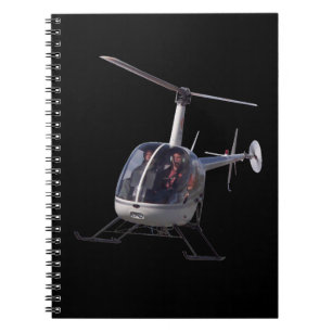 Caderno Espiral Livro de Notas do Diário do helicóptero do noteboo