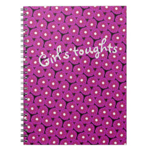 Caderno Espiral Livro de notas Jimette Design - Flores de olho fem