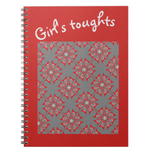 Caderno Espiral Livro de notas Jimette Design - Flores de olho fem