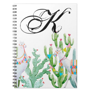 Caderno Espiral Livro de Notas Personalizadas Boho Llama Bohemian 