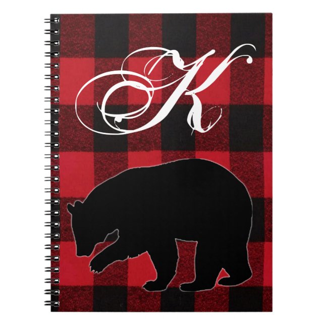 Caderno Espiral Livro de Notas Personalizadas Red Buffalo Xadrez B (Frente)