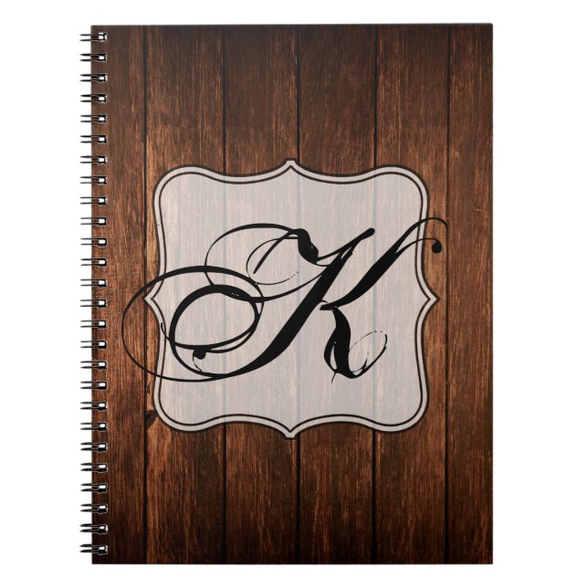 Caderno Espiral Livro de Notas Personalizado Barn Madeira País Rus (Frente)