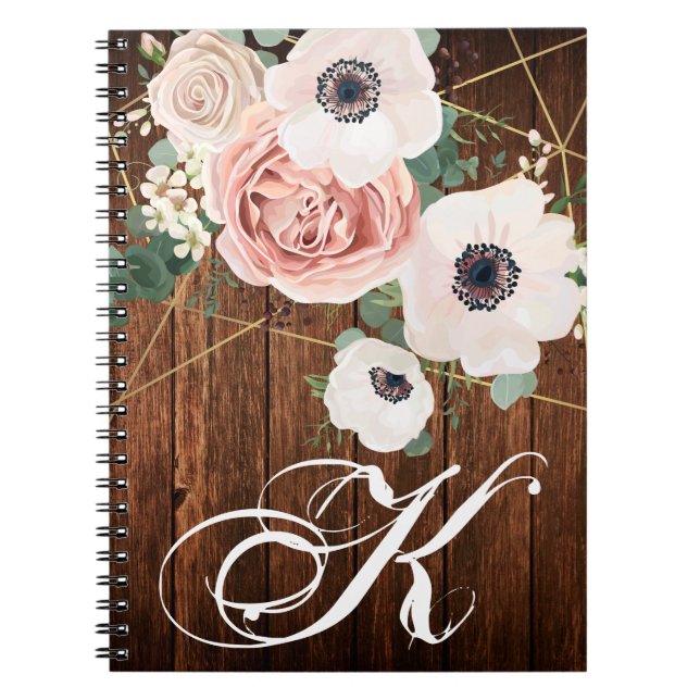 Caderno Espiral Livro de Notas Personalizado Barn Rosa de Jardim G (Frente)