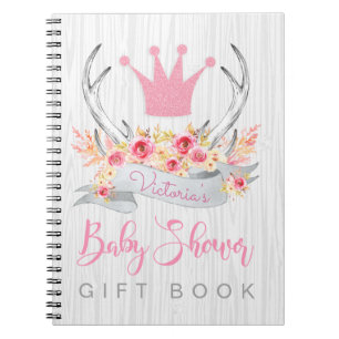 Caderno Espiral Livro de Presentes de Chácara de Bebê com Chifre p