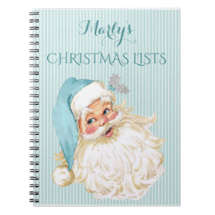 Caderno Espiral Livro de Presentes do Papai Noel Vitoriano Antigo