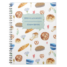 Livro de Receitas Personalizadas com Padrão de Pad
