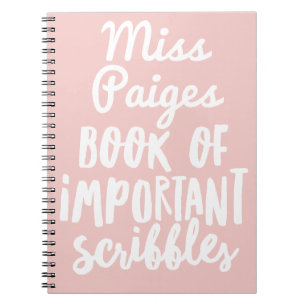 CADERNO ESPIRAL LIVRO DE SCRIBBLES IMPORTANTES