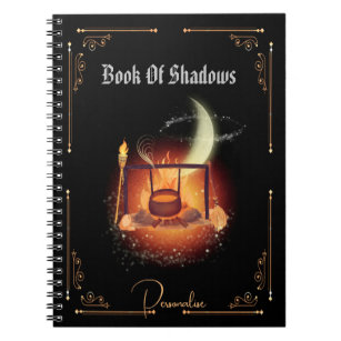Caderno Espiral Livro de Sombras - Diário De Fogo De Caldeirão Pre