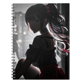 Caderno Espiral Livro espiral da menina sombra