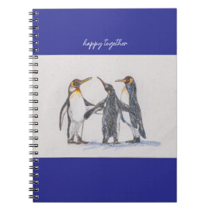 Caderno Espiral livro espiral dos pinguins