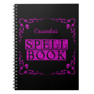Caderno Espiral Livro Ortográfico de Gótico Roxo Personalizado