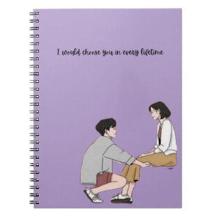 Caderno Espiral livros amantes   amor   presentes de casais  prese