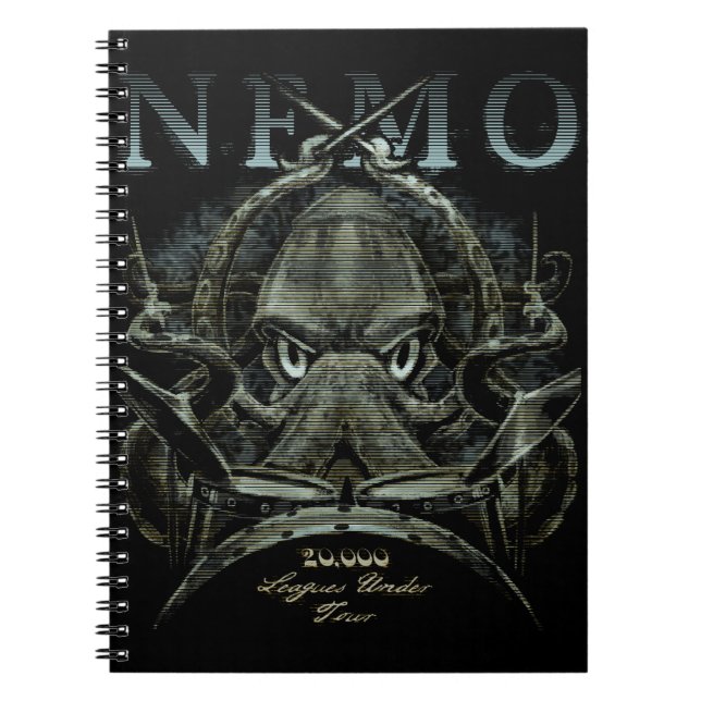 Caderno Espiral Livros de banda - Nemo (Frente)