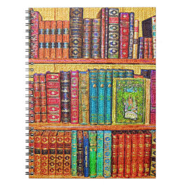 Caderno Espiral Livros de biblioteca