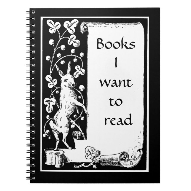 Caderno Espiral Livros que quero ler (Frente)