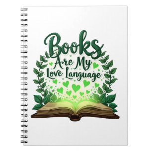 Caderno Espiral Livros São Minha Linguagem De Amor Lendo Bibliotec