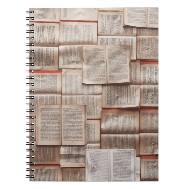 Caderno Espiral Livros Vintage (Frente)