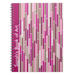 Caderno Espiral Lixado em notebook rosa