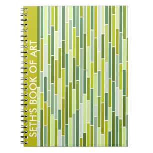 Caderno Espiral Lixado em notebook verde