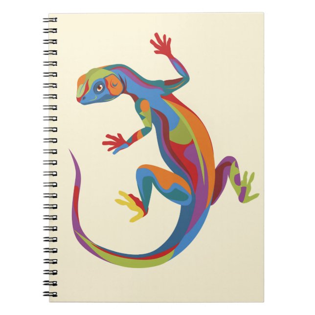 Caderno Espiral Lizard pintado (Frente)