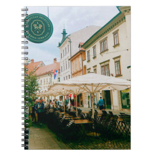 Caderno Espiral Ljubljana Cityscape