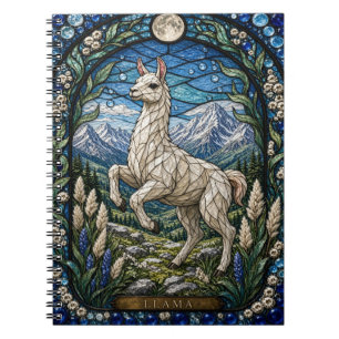Caderno Espiral Llama / Alpaca Planalto Alto Vidro Iluminado Estam