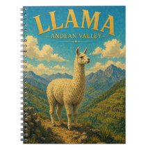 Llama Alpaca Vale Andino Aquarela GeoSaga