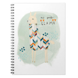 Caderno Espiral Llama Squad - Sem Prob-llama