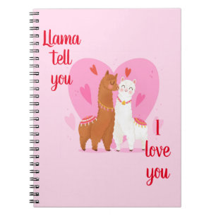 Caderno Espiral Llama te diga