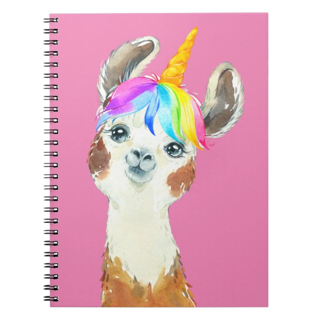 Caderno Espiral Llamacorn (Frente)