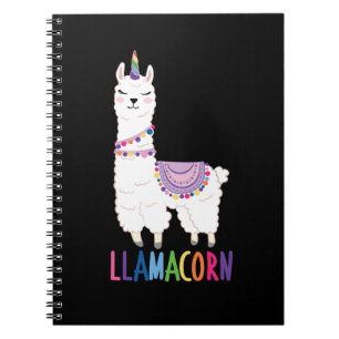 Caderno Espiral Llamacorn - Funny Unicorn Llama