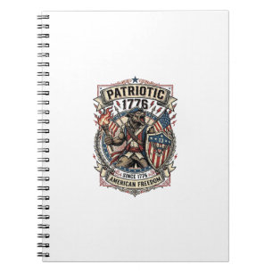 Caderno Espiral Lobisomem Patriota Horror Patriótico Monstro Patri