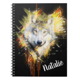 Caderno Espiral Lobo