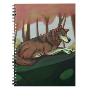 Caderno Espiral Lobo Europeu