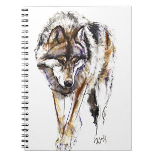 Caderno Espiral Lobo europeu