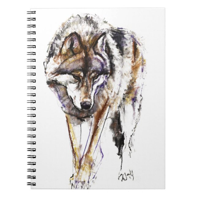 Caderno Espiral Lobo europeu (Frente)