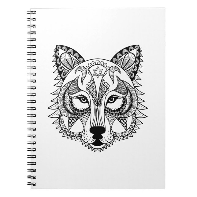 Caderno Espiral Lobo inspirado (Frente)