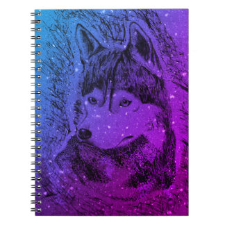 Caderno Espiral Lobo Roxo