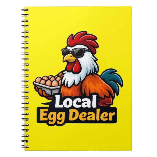Caderno Espiral Local egg dealer, gansta, roster. (Frente)