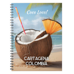 Caderno Espiral Localização Personalizada Coco Loco